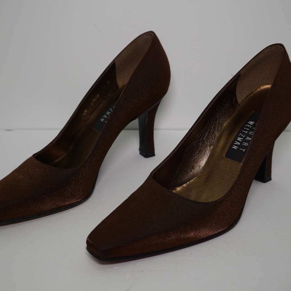 Stuart Weitzman Size 7.5 Brown Pumps - Picture 3 of 5